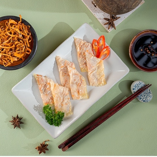 Tàu hũ cuộn nấm
